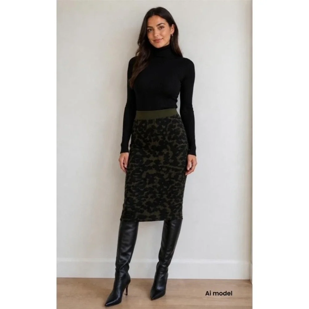 Faith Connexion Jacquard Knit Skirt Size Small